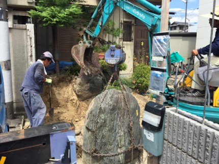 庭石の移動