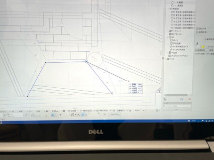 エクステリア入力中の様子