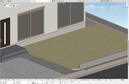 泉南市でデッキのご依頼をいただき図面を作成中です