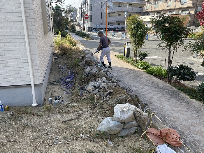 新規外構物件の着手となりました