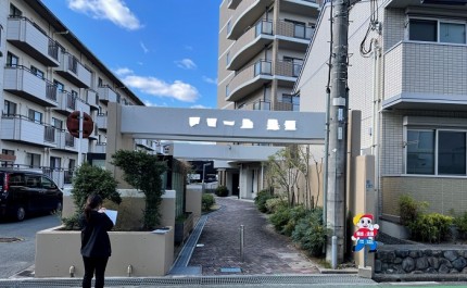 マンションの出入り口外構下見