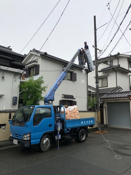 造園部ユニック車