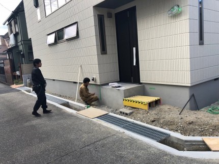 西宮の外構工事着工 西宮の外構工事着工