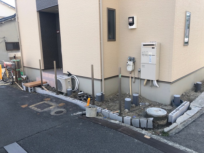 吹田市南部の外構監理