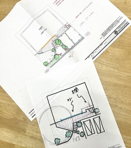 熟考した２個の外構設計プレゼンの行方