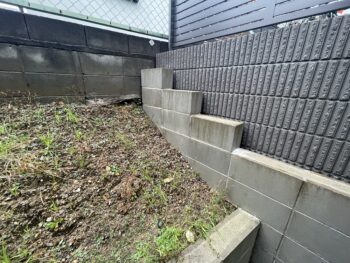 大阪府高槻市でお庭のリフォーム工事が始まりました