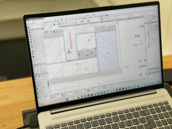 大阪sotoDesign　外構プランの修正中