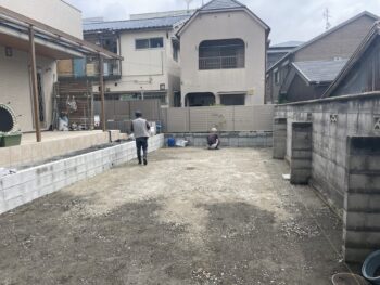 吹田市でお庭のリフォーム工事を行いました