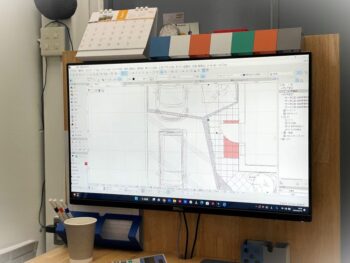 大阪sotoDesignで兵庫県川西市の外構プランをご提案に向けてプランニングを行っておりました。